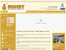 Tablet Screenshot of honeylettings.co.uk